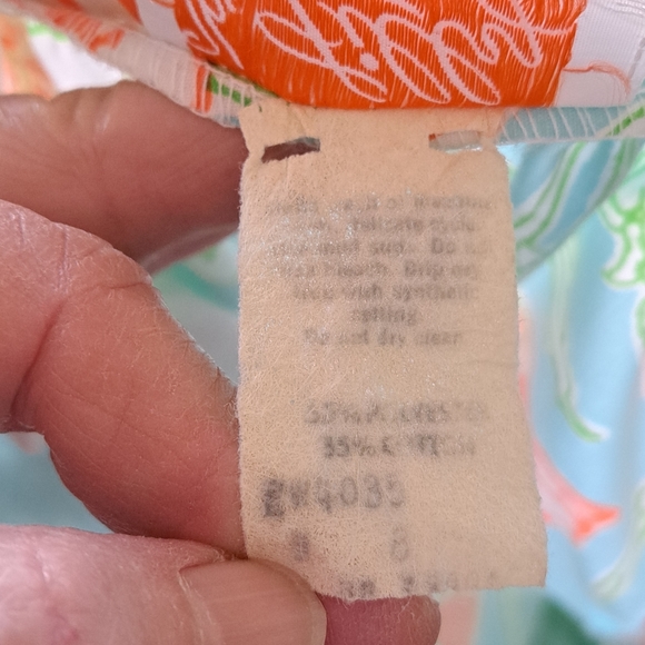 Vintage 60s The Lilly Lilly Pulitzer Floral  Eyelet Tiered Maxi Skirt SZ 8 - Picture 3 of 12